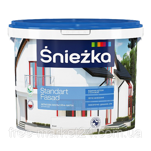 Фарба акрилова Sniezka Standart Fasad фасадна 4.2 кг