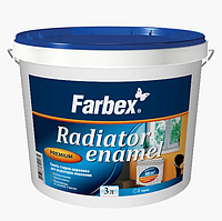 Эмаль стирол-акриловая Farbex для радиаторов отопления (3 л)