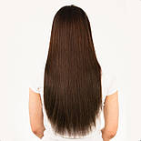 Волосся на шпильках 60 см. Колір #04 Шоколад, фото 4