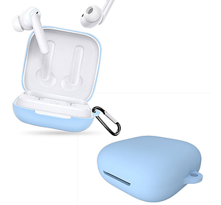 Чохол-накладка DK Silicone Candy Friendly з карабіном для Oppo Enco W51 (lilac)