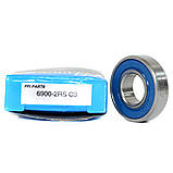 Підшипник PFI 6900-2RS C3 (1000900) (61900 2RS C3) (10x22x6), фото 4