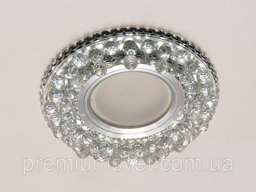 Точковий світильник у натяжній стелі з підсвіткою 8108WH, фото 1