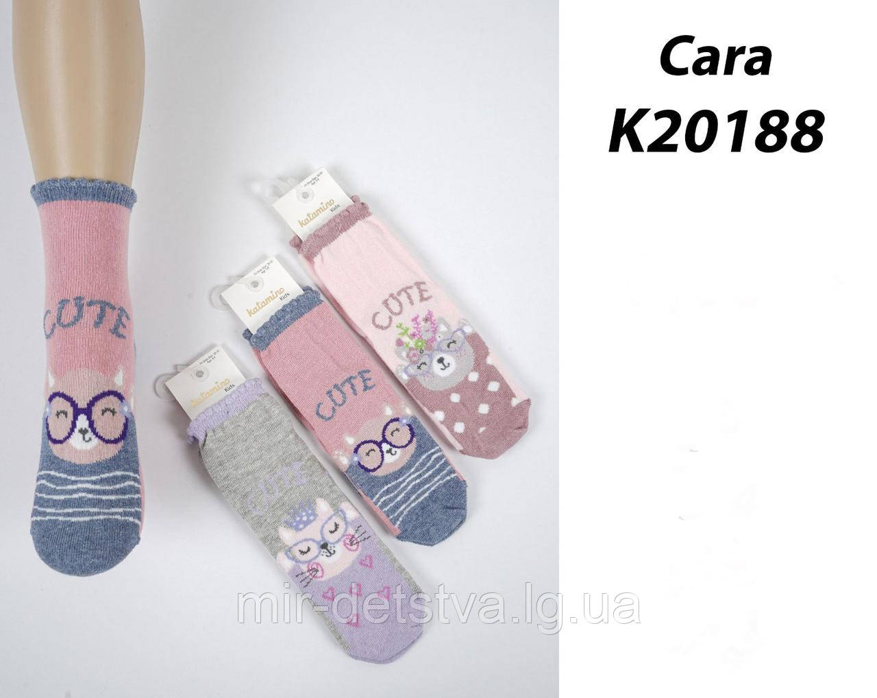 Ошатні шкарпетки для дівчаток ТМ Katamino р.5-6 (24-26 см)
