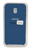 Чехол на Samsung J330 Galaxy J3 2017 (Tahoe Blue) Silicone Case Premium