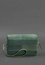 Дорожня косметичка-несесер із ручкою, що знімається, закривається на блискавку з натуральної шкіри Crazy Horse