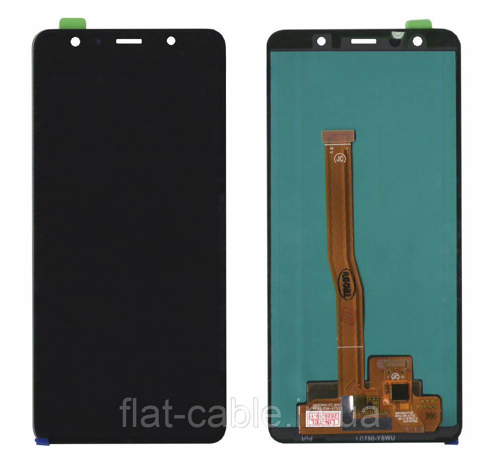 Дисплей + сенсор Samsung A750 2018 Чорний OLED LCD CHINA SERVICE PACK