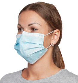 Маска блакитна медична MEDICOM SAFE+MASK ECONOMY 50 шт.