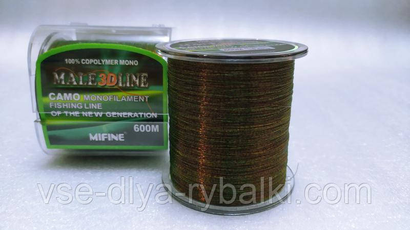 Волосінь Shark Male3Dline 0.25 600м