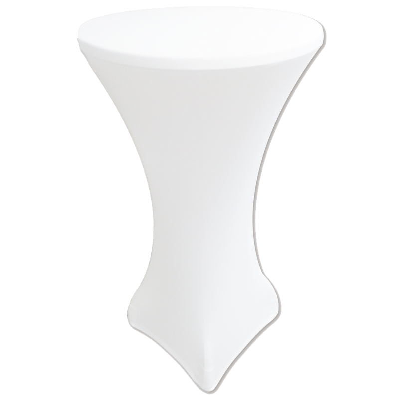 Стрейч Чохол на Стіл 60/110 Білий з щільної тканини Спандекс