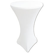 Стрейч Чохол на Стіл 60/110 Білий з щільної тканини Спандекс