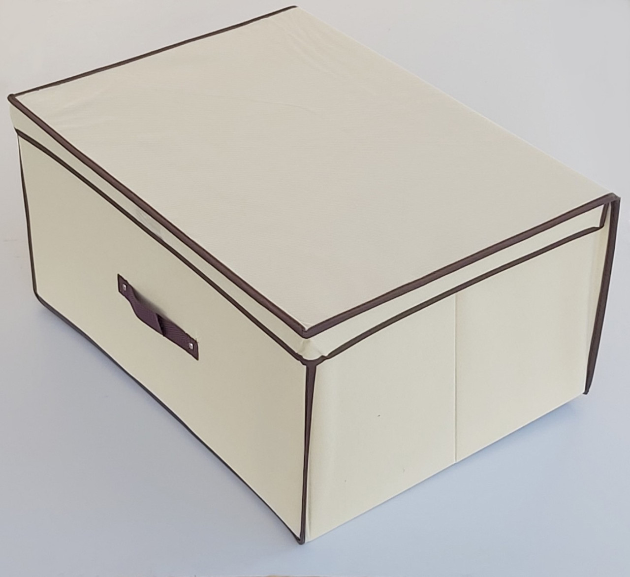 Коробка-органайзер 60 * Д 45 * В 30 см. Колір бежевий для зберігання одягу, взуття або невеликих предметів