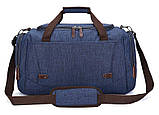 Дорожня сумка текстильна Vintage 20075 Синя, фото 2