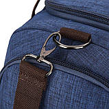 Дорожня сумка текстильна Vintage 20075 Синя, фото 5