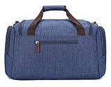 Дорожня сумка текстильна Vintage 20075 Синя, фото 6