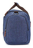 Дорожня сумка текстильна Vintage 20075 Синя, фото 7
