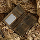 Гаманець чоловічий Vintage 14228 вінтажна шкіра Коричневий, фото 4