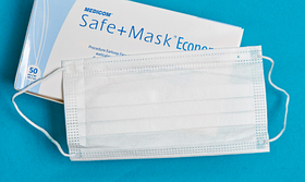 Маска біла медична MEDICOM SAFE+MASK ECONOMY 50 шт.