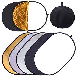 Професійний рефлектор відблискувач 5 в 1 (90х120 см)