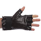 Снарядні рукавички шингарты шкіряні Zelart 4224 Black-Yellow розмір XL, фото 4