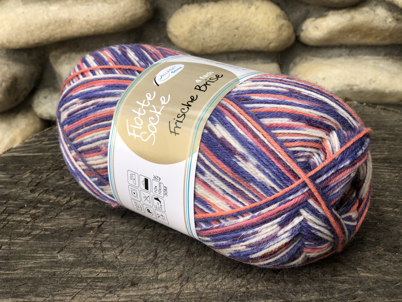 Носкова пряжа Flotte Socke серія Frische Brise 75% вовна супервуш 25% поліаміду, 420 м/100г