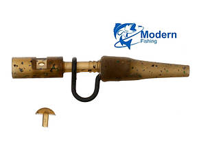 Безпечна кліпса з фіксатором Carp Pro Metallic Lead Clips + Tail Rubbers Camo