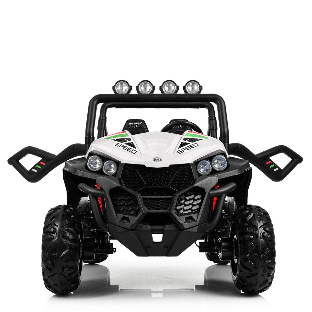 Дитячий електромобіль джип з пультом білий Bambi Racer M 3454(2)EBLR-1