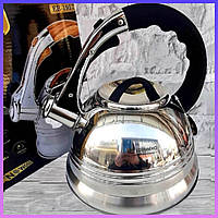 Чайник зі свистком 3 л із неіржавкої сталі Edenberg EB-1957 Чайник для індукційної плити Чайник газовий