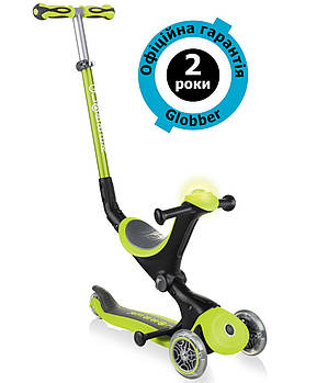 Самокат Globber Go Up Deluxe Play 5in1 Lime Green (салатовий)