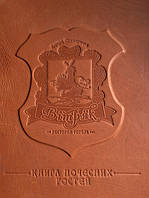 Папки меню, папки для рахунків з натуральної шкіри.