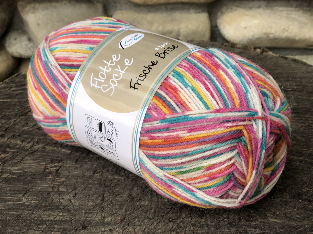 Носкова пряжа Flotte Socke серія Frische Brise 75% вовна супервуш 25% поліаміду, 420 м/100г