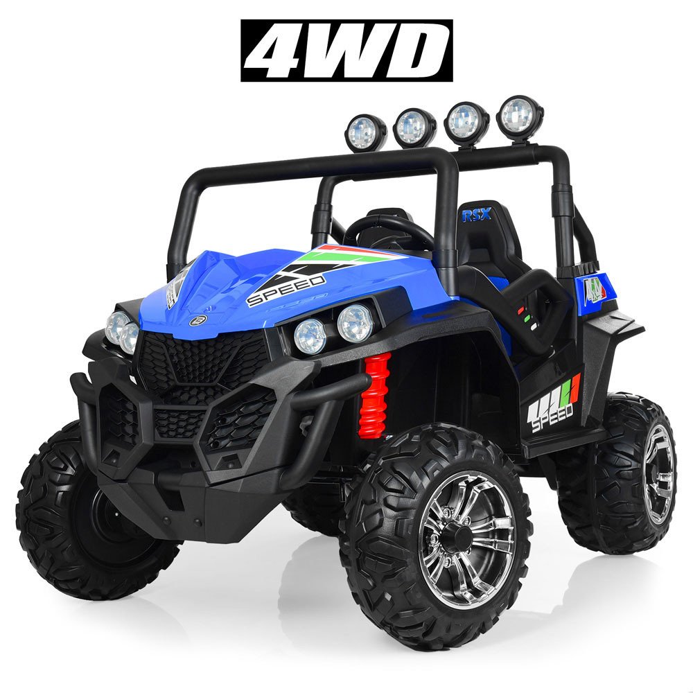 Дитячий електромобіль джип з пультом синій Bambi Racer M 3454(2)EBLR-4