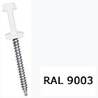 Саморіз покрівельний по дереву ETANCO (GUNNEBO) 4.8х35 RAL 9003 250 шт