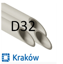 ПОЛІПРОПІЛЕНОВА ТРУБА PPR KRAKOW PN20 D32, Польща