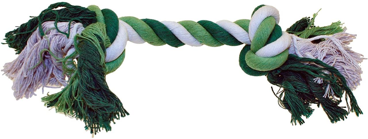 Іграшка для собак канат грейфер 2 вузла Croci 35,5 см (зелений), фото 1