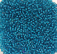 Бісер Ярна Корея розмір 10/0 колір 21.216/10 морська хвиля, внутрішній колір - світло-синій 50г