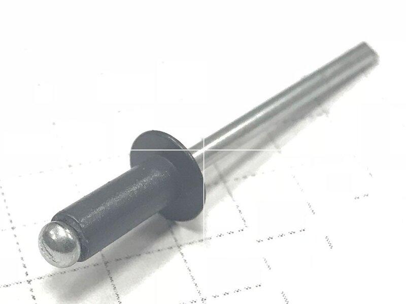 Заклепка 4,0x10 пофарбована RAL 7024 500 шт, фото 1