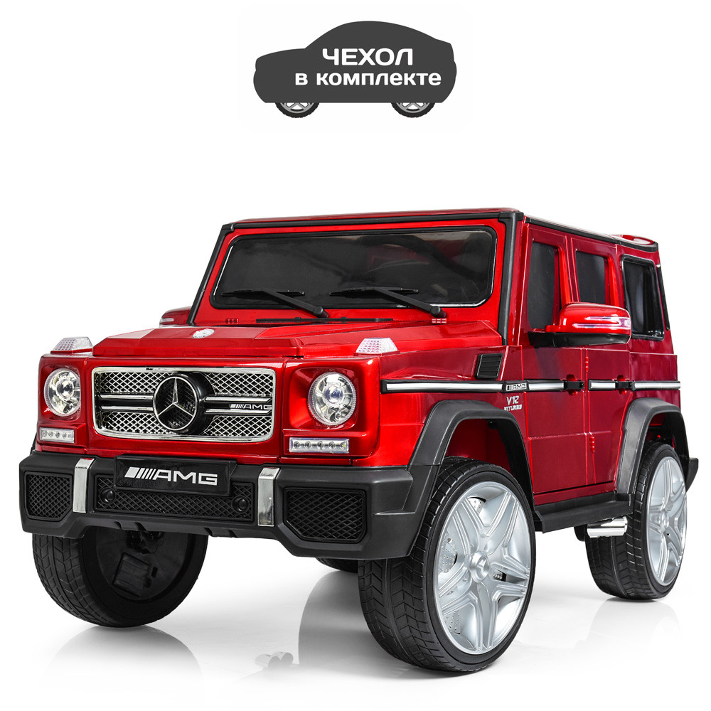 Дитячий електромобіль із пультом керування червоний Mercedes-Benz M 3567EBLRS-3