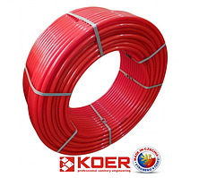 Труби для теплої водяної підлоги KOER (RED) D16Х2 мм, з кисневим бар'єром Чехія