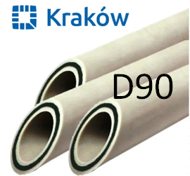 ПОЛІПРОПІЛЕНОВА ТРУБА PPR KRAKOW BASALT СКЛОВОЛОКНО D90, ПОЛЬЩА
