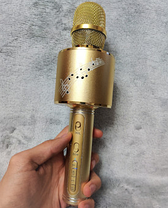 Караоке-мікрофон портативний HLV DM YS-66 5548 Gold, фото 6