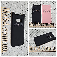 Резиновый 3D чехол Кот Усы (CAT MUSTACHE) для Samsung Galaxy (Самсунг) S8 plus