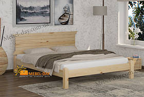 Кровать двуспальная деревянная Стелла МФ Wellmebely