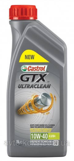 Олива моторна п/синтетична Castrol 10W40 GTX (1L)