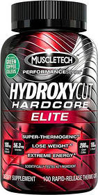 Жиросжигатель,  Muscletech Hydroxycut Hardcore Elite Performance Series (100caps)