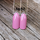 Гель лак для нігтів рожево-бузковий №82 8мл Sweet Nails, фото 5
