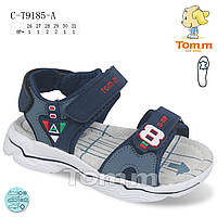 Детская летняя обувь 2021 оптом. Детские босоножки бренда Tom m для мальчиков (рр. с 26 по 31)