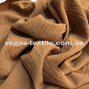 Американський Креп (Жатка) Темно Бежевий