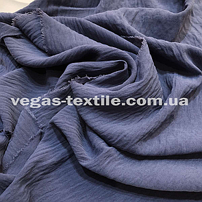 Американський Креп (Жатка) Синій джинс