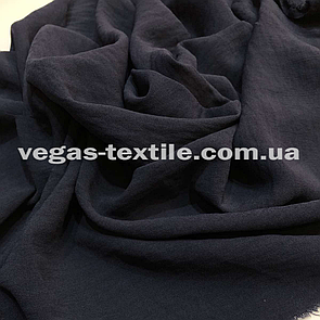 Американський Креп (Жатка) Темно-синій