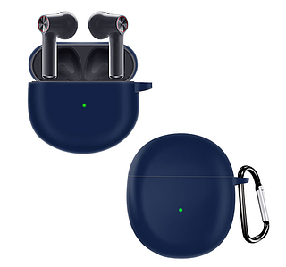 Чохол-накладка DK Silicone Candy Friendly з карабіном для OnePlus Buds (dark blue)